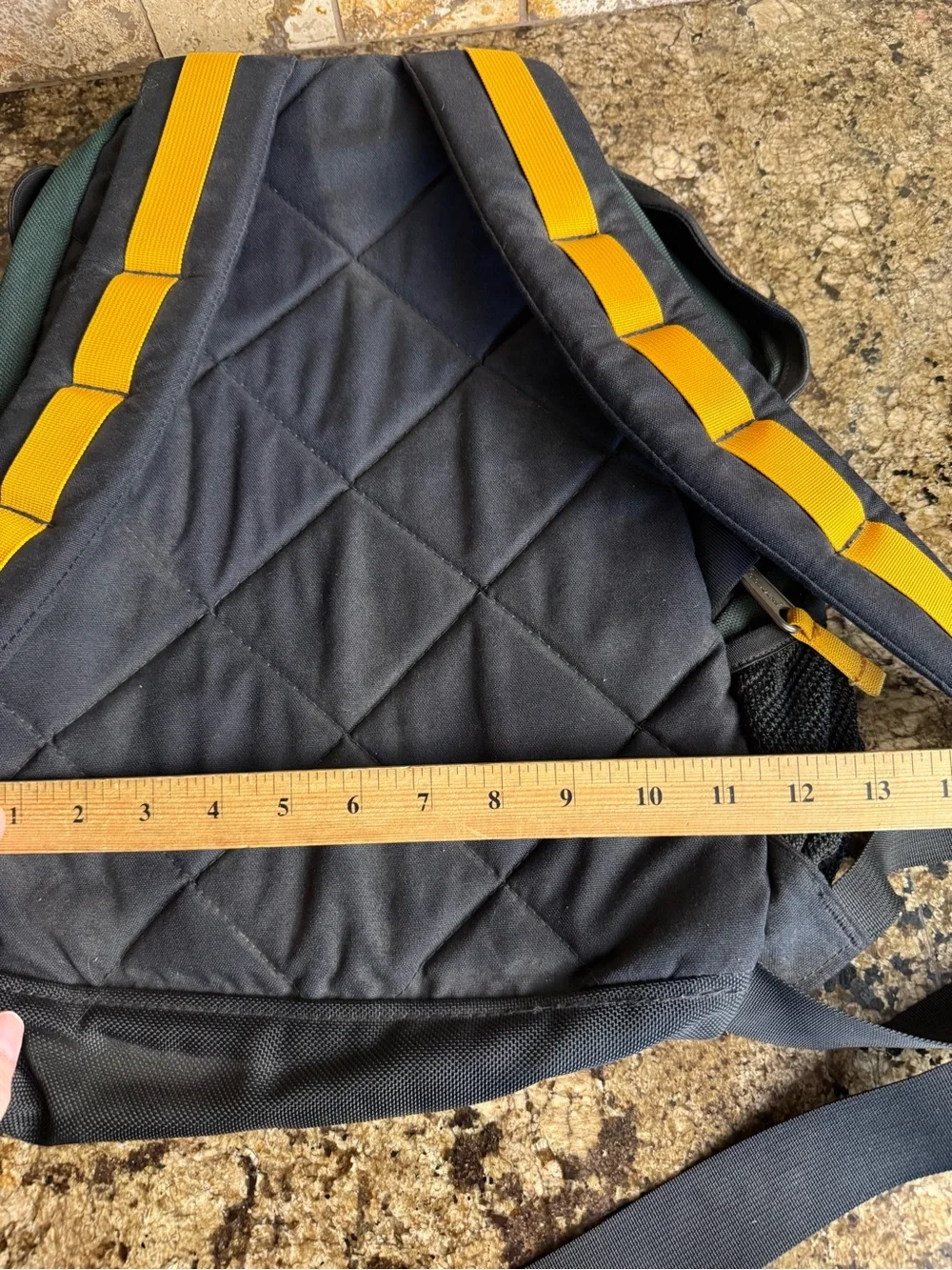 Vintage L.L. Bean Tech Hiking Backpack Green / Black / Yellow Gorpcore EUC Clean